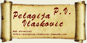 Pelagija Vlašković vizit kartica